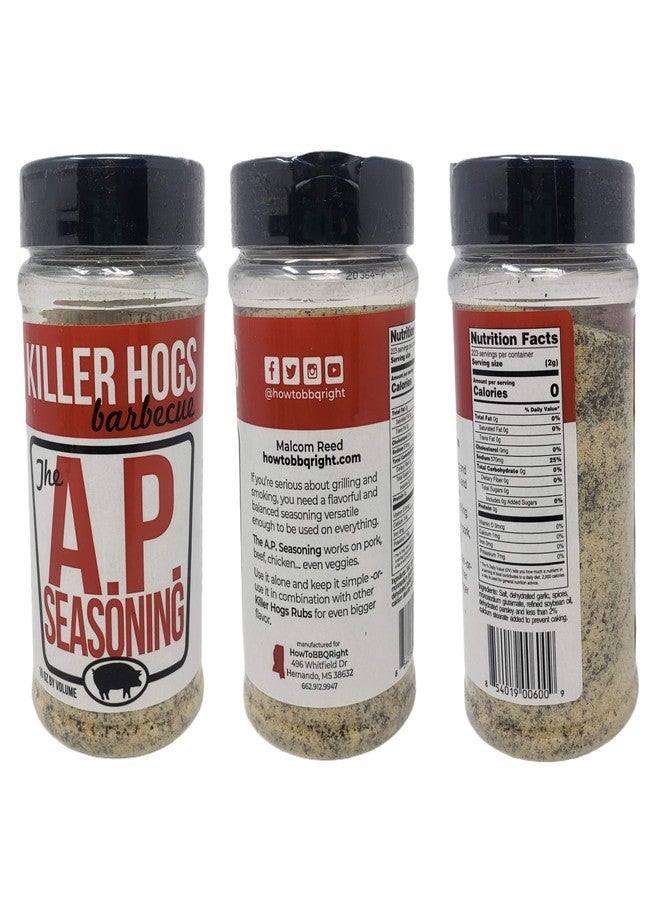 Killer Hogs مجموعة متنوعة من توابل الشواء من كيلر هوغز - توابل الشواء الحارة، وتوابل بريسكيت تكساس، وتوابل AP، وتوابل الشواء الأصلية - عبوة من 4 زجاجات - إجمالي 48 أونصة - توابل شواء كيلر هوغز بالجملة - Image 4