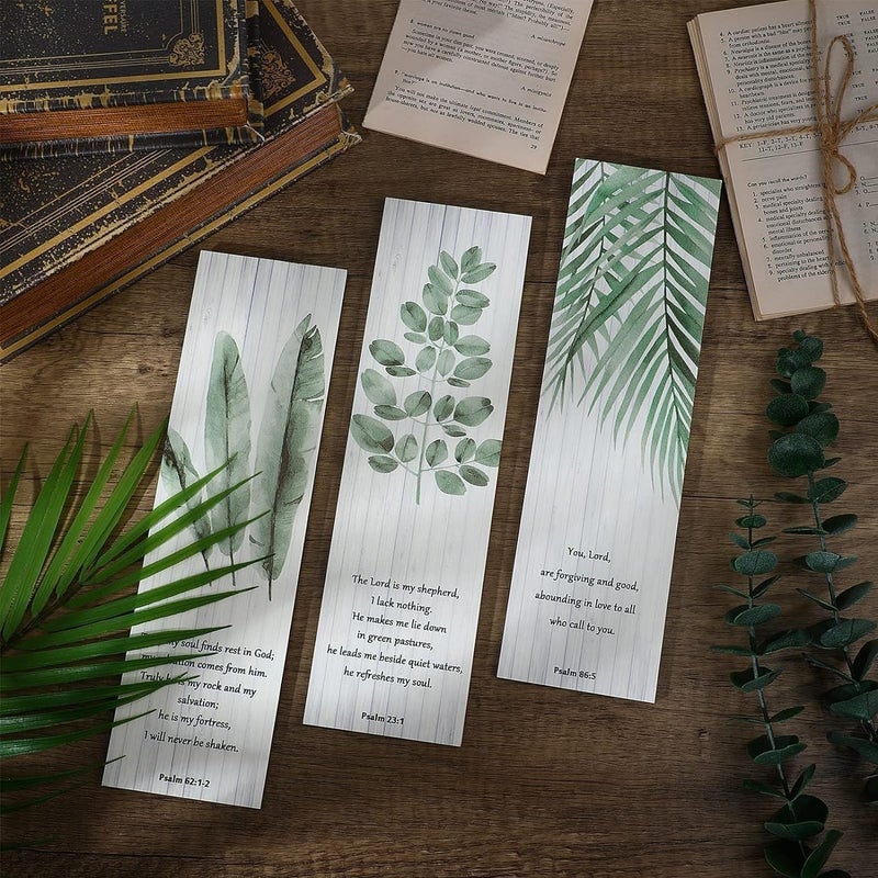 اي ار اس ديكور حائط ARS مكون من 3 قطع، فن جداري ريفي ملهم مستوحى من الكتاب المقدس، ديكورات دينية مسيحية، فن جداري خشبي معلق، هدية جمالية لتزيين جدران غرفة النوم، ديكور منزلي، المقاس: 11 × 3 بوصات. - Image 3