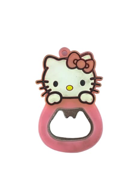 Sunshades Cartoon Opener Silicone Versatile Creative Beer Bottle Openers Cute Fridge Magnet (Pink Cat) - Image 1
