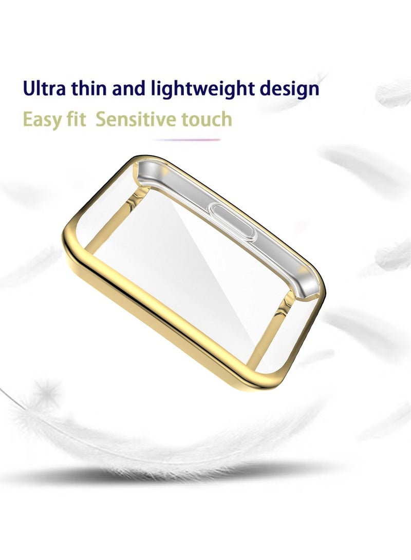Honor Band 6 Protective Watch Rugged Cover Case with Screen Protector Compatible with Honor Band 6 With 360 Degree All-Round Protective Ultra Thin Protective TPU Case Cover 【High Sensitive】 Black - Image 3