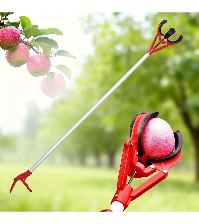 Fruit Picking Tool 1pc For High Pole Grippers With Basket And Bracket Easy Tree Harvester - Image 1