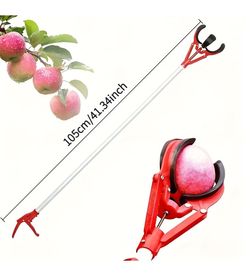 Fruit Picking Tool 1pc For High Pole Grippers With Basket And Bracket Easy Tree Harvester - Image 3