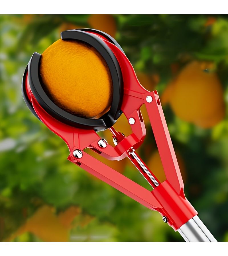 Fruit Picking Tool 1pc For High Pole Grippers With Basket And Bracket Easy Tree Harvester - Image 2