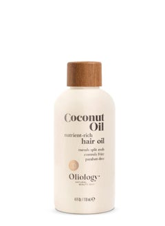 Oliology Oliology Coconut Hair Oil - Meds Split Ends, Controls Frizz, Hydrates & Softens - Lightweight Formula Helps Repair Distressed Hair from Heat Styling & Treatments | Made in USA & Paraben Free (4oz)  - Image 1