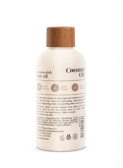Oliology Oliology Coconut Hair Oil - Meds Split Ends, Controls Frizz, Hydrates & Softens - Lightweight Formula Helps Repair Distressed Hair from Heat Styling & Treatments | Made in USA & Paraben Free (4oz)  - Image 3