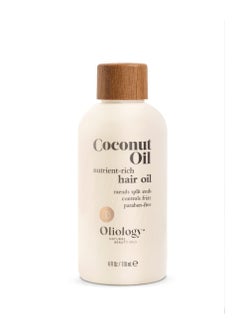 Oliology Oliology Coconut Hair Oil - Meds Split Ends, Controls Frizz, Hydrates & Softens - Lightweight Formula Helps Repair Distressed Hair from Heat Styling & Treatments | Made in USA & Paraben Free (4oz)  - Image 2