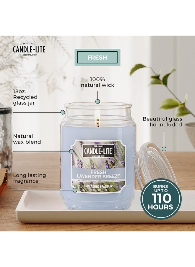 Candle-lite Scented Candles, Fresh Lavender Breeze, 18 oz Jar, Proudly Poured in The USA, Aromatherapy Candle, Single-Wick with 110 Hours of Burn Time, Perfect for Creating a Relaxing Ambiance - Image 2