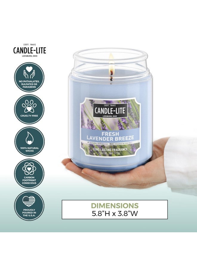 Candle-lite Scented Candles, Fresh Lavender Breeze, 18 oz Jar, Proudly Poured in The USA, Aromatherapy Candle, Single-Wick with 110 Hours of Burn Time, Perfect for Creating a Relaxing Ambiance - Image 3