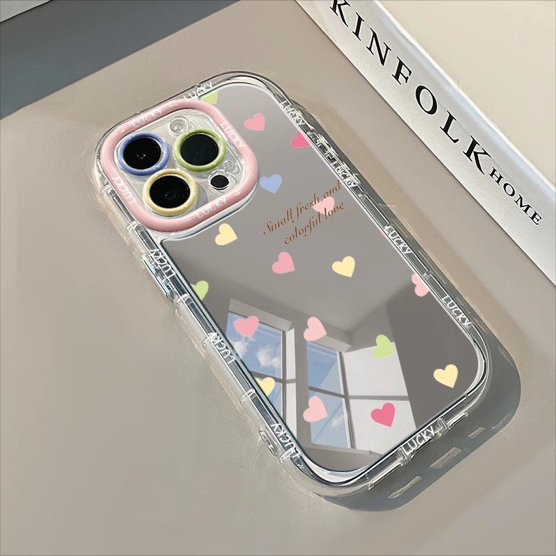 Colorful Flower Mirror Suitable for Apple 16Promax New Iphone14 Small Fresh 15 Female 13 Stylish 17 - Image 2
