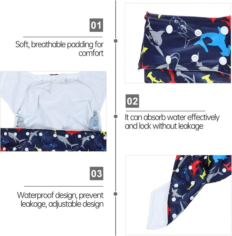 cheekyglo Elderly Diapers Reusable Adult Nappy Adult Cloth Diaper Nappy Reusable Washable Elderly Incontinence Protection Nappies Underwear for Men or Women Postpartum Underwear Adult - Image 2