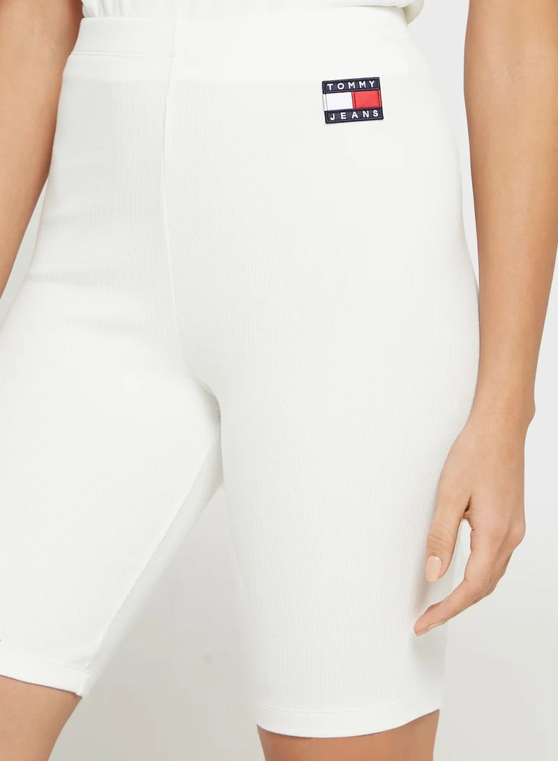 TOMMY JEANS Ribbed High Waist Shorts