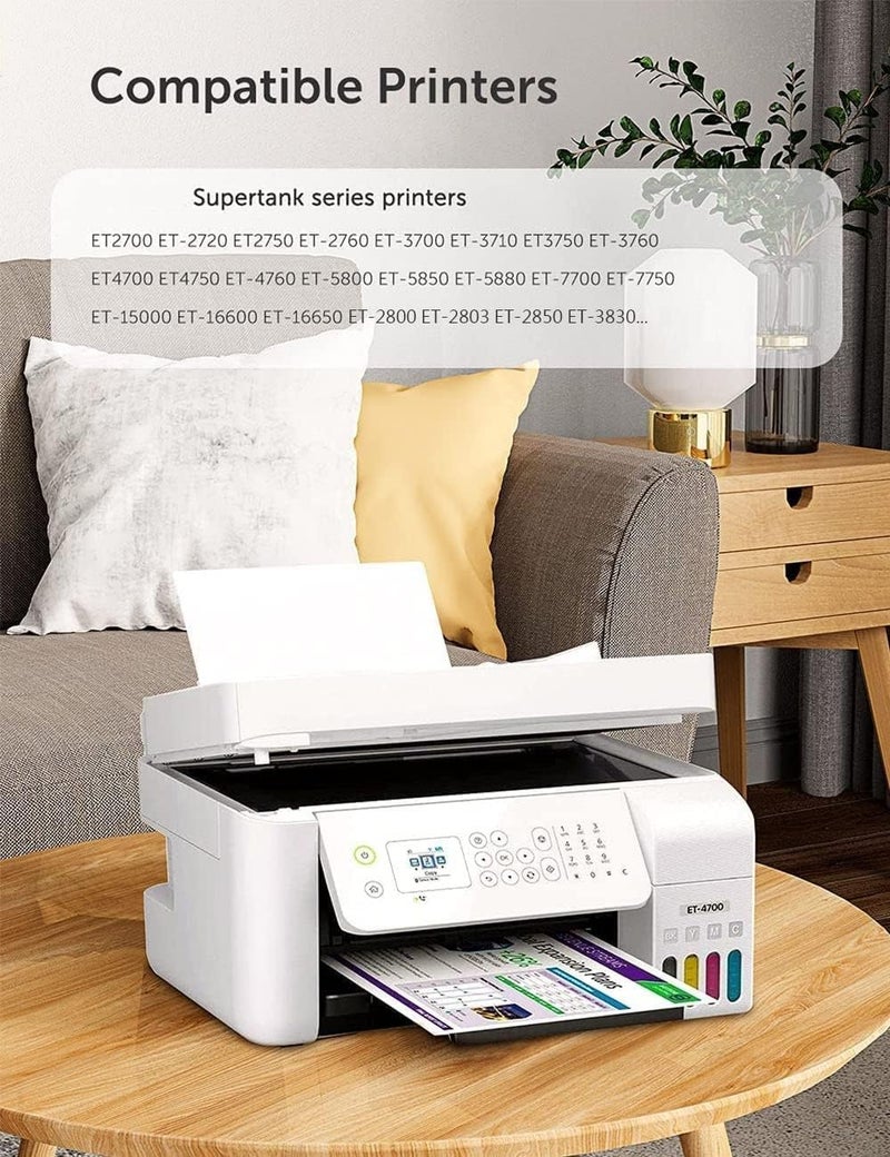 Hiipoo Sublimation Ink Refilled Bottles Work with WF7710 ET2760 ET2720 ET2803 ET2800 ET15000 C88 C88+ Inkjet Printer Heat Press Transfer on Mugs Plates T-Shirts Pillows Phone Case - Image 2