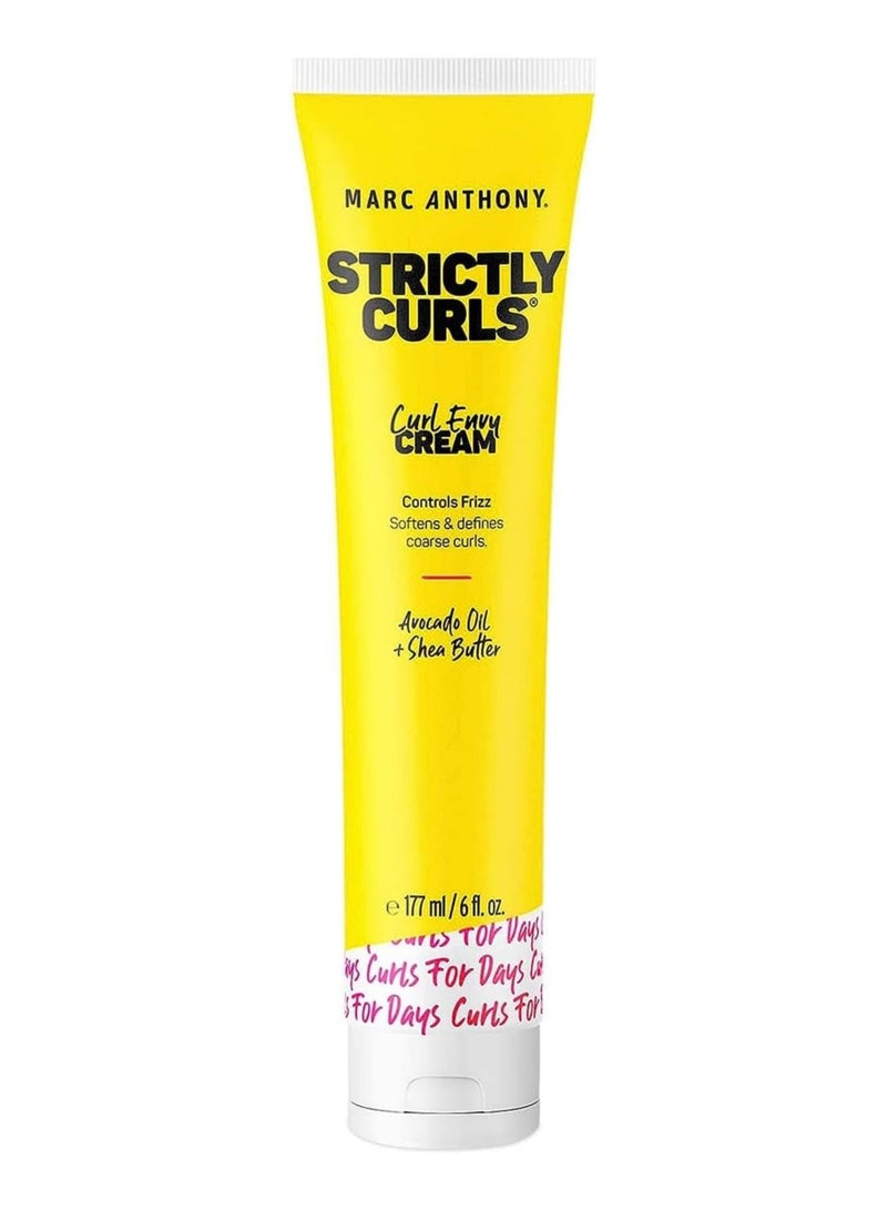 MARC ANTHONY Curl Envy Fine Curls Cream Curl Defining Cream Smooths Rough Curls, Adds Bounce, and Fights Frizz With Avocado Oil and Shea Butter Sulfate-Free Hair Products for Curly Hair 6 oz - Image 1
