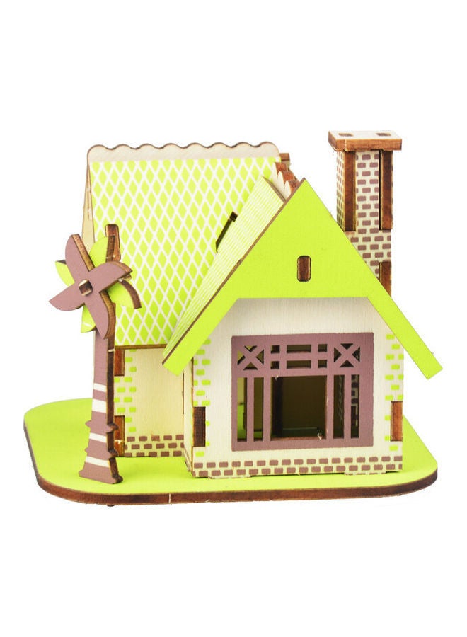 نيبمينينت لعبة ألغاز منزل إيلي الخشبية ثلاثية الأبعاد يمكنك تركيبها بنفسك 17x21x0.6سم - Image 2