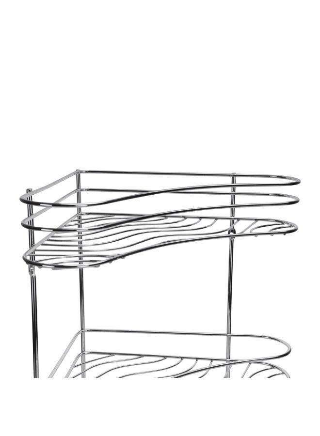 Royalford 3 Layer Corner Rack Silver - Image 3