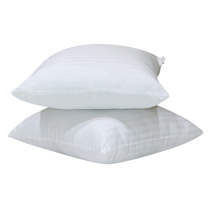 Hoolloomooloo Square Pillow 18x18 Inches, Set of 2, Microfiber Hotel Quality Premium Fibre Soft Cushion Filler (45x45 cm) White - Image 4
