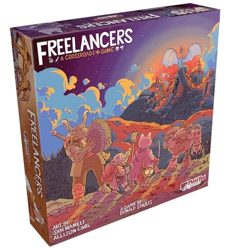 Plaid Hat Games Freelancers Board Game Dive into a PostApocalyptic Gig Economy Narrative Adventure Game Fantasy RPG Game Ages 14 37 Players 90 Minute Playtime - Image 1