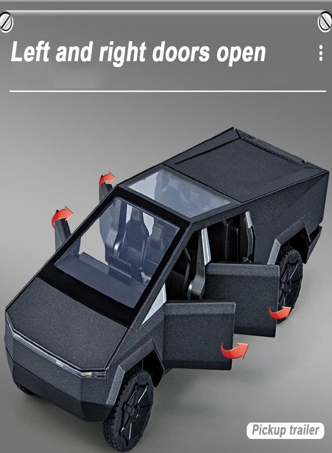 EROCK 1/32 Toy Trucks with RV Motor for Kids Adults Gift, Alloy Metal Pickup Trailer RV Model Toy Truck, Diecast Truck Model Pickup Truck Toy Car with Sound and Light - Image 4