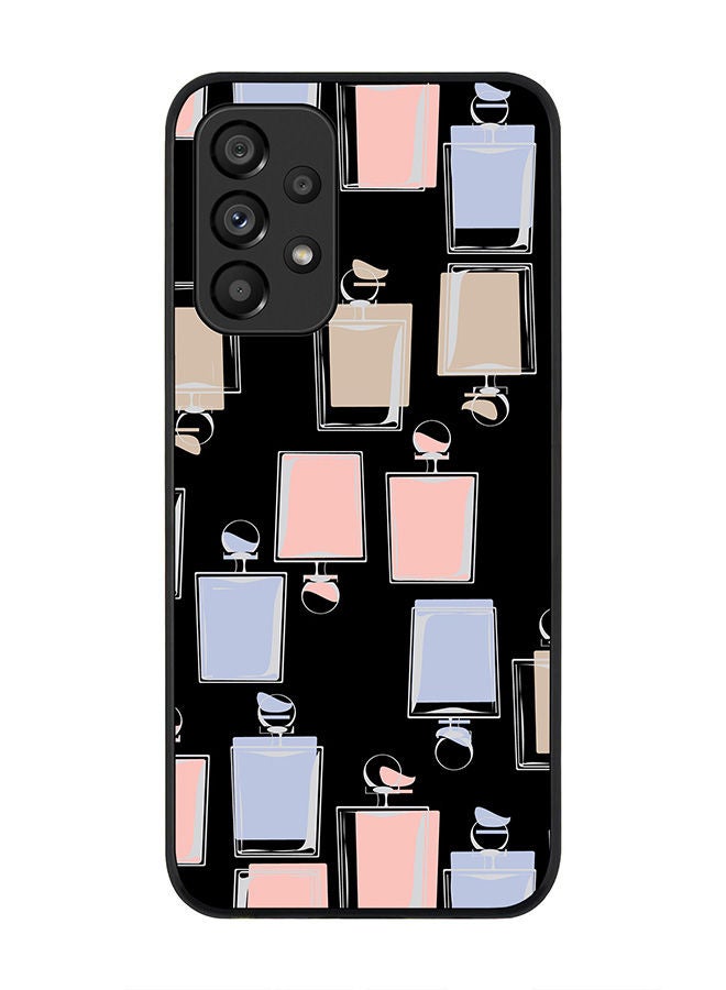 Stylizedd Rugged Black edge case for Samsung Galaxy A33 5G Slim fit Soft Case Flexible Rubber Edges Anti Drop TPU Gel Thin Cover - Fragrant Perfume - Image 1
