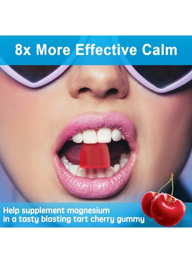 EnvyCure - Magnesium Gummies 400mg | as 8 Forms of Magnesium Glycinate, Malate, Citrate, Taurate, Oxide, and More | with Ashwagandha Extract, D3 & B12 Supports for Calm, Zzz, Mood, Muscle Cramp - Vegan 120 Cts - Image 1