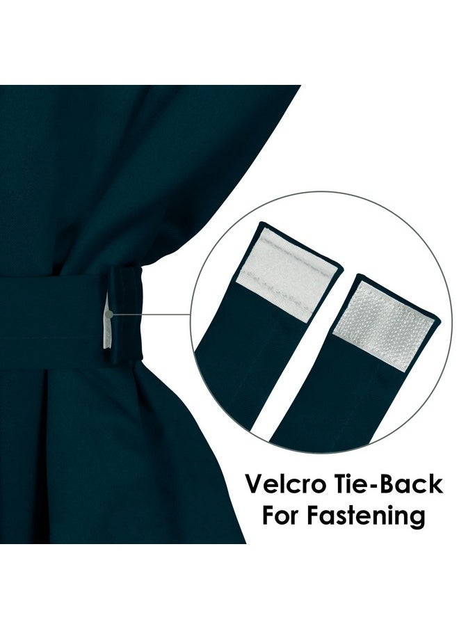 Story@Home Story@Home Blackout Long Door Curtains 9 Feet Set of 2 | Solid Design | Thermal Insulated Curtains | Room Darkening | Curtain for Living Room (116 x 275 cm, Dark Teal Blue) | Perfect for Home Decor  - Image 4