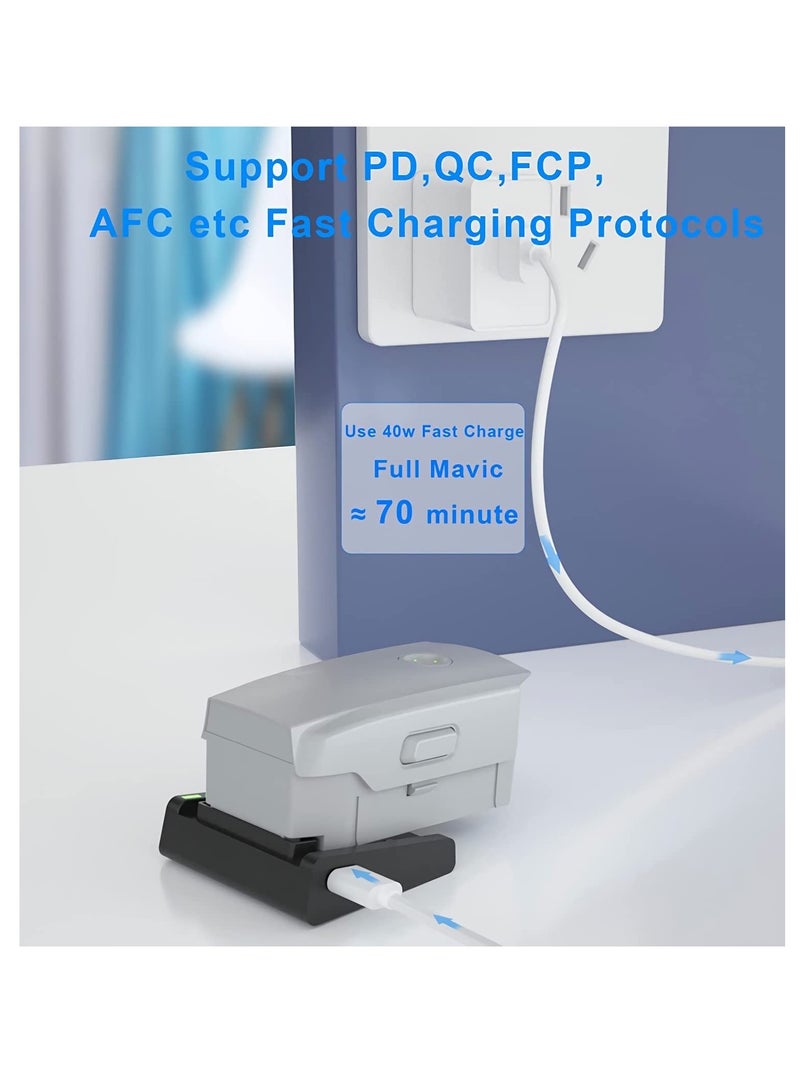 Mavic Air 2 and Air 2S Charging Hub, Mini Portable Battery Charging with Type-c for DJI Dajiang AIR2 AIR2S Drone, MAKINGTEC UAV Intelligent Flight Battery Accessory Charging. - Image 5