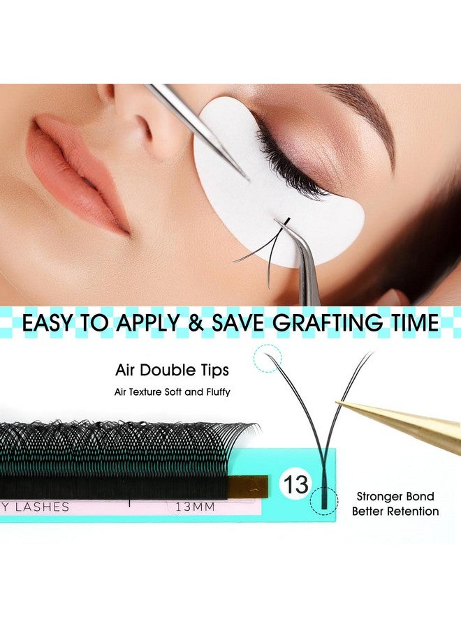 VAVALASH Y Lash Extensions D Curl 0.07Mm 815Mm Mix Tray Easy Premade Volume 4D Fans Eyelash Extension Yy Type Natural Volume Lashes Extension Soft Matte Black Lashes (Yy0.07D815Mm) - Image 4