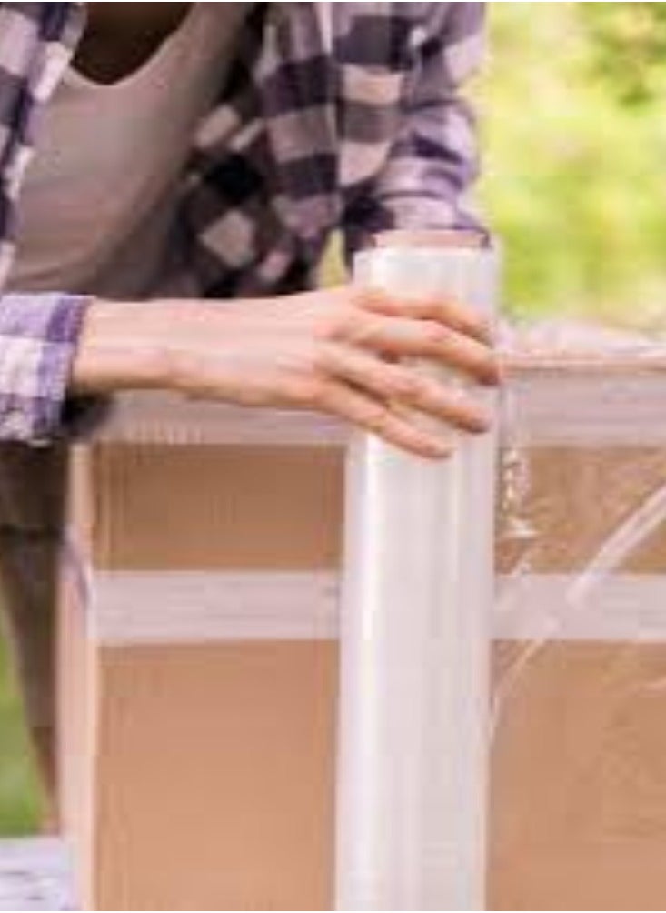 KNP - KNP Clear Stretch Film, also known as clear stretch wrap, is a versatile packaging material used to secure, bundle, and protect items during storage and transportation. - Image 1