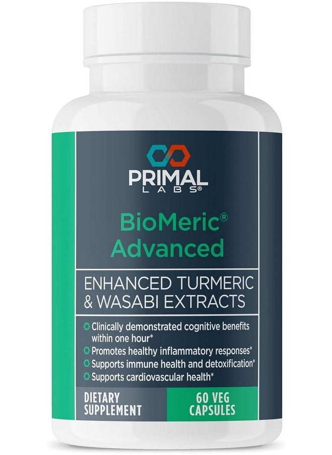 Primal Labs BioMeric Advanced - with Turmeric Curcumin and Wasabi Extracts - 60 Capsules  - Image 1