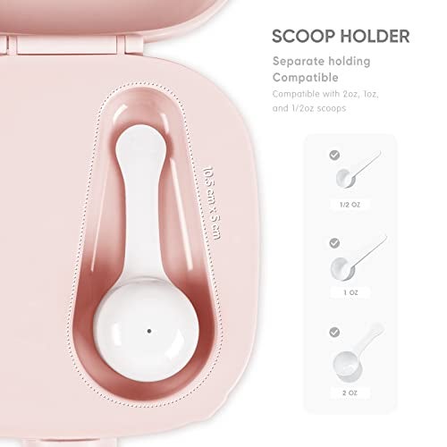 Termichy Milk-Powder Formula Dispenser Container: 14OZ Baby Formula Storage Container for Travel - Portable Formula Holder 400g - Image 2