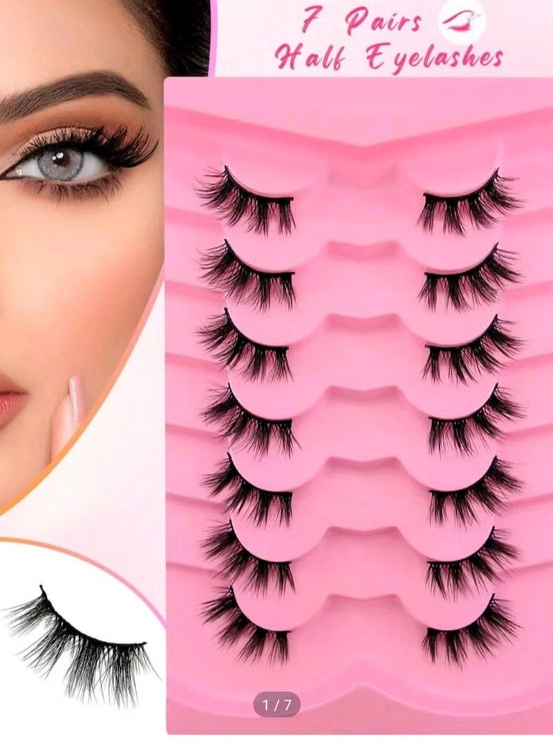 Generic 7_Pairs Corner Half Eyelashes  - Image 2
