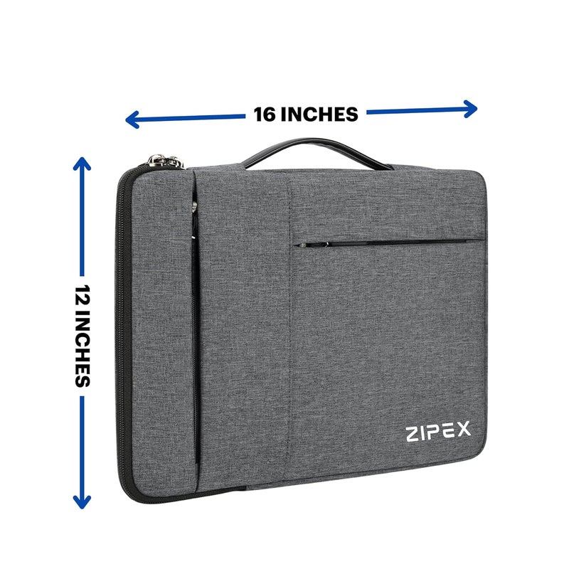 ZIPEX حقيبة لابتوب كابتن 16 بوصة مع مقبض - Image 3