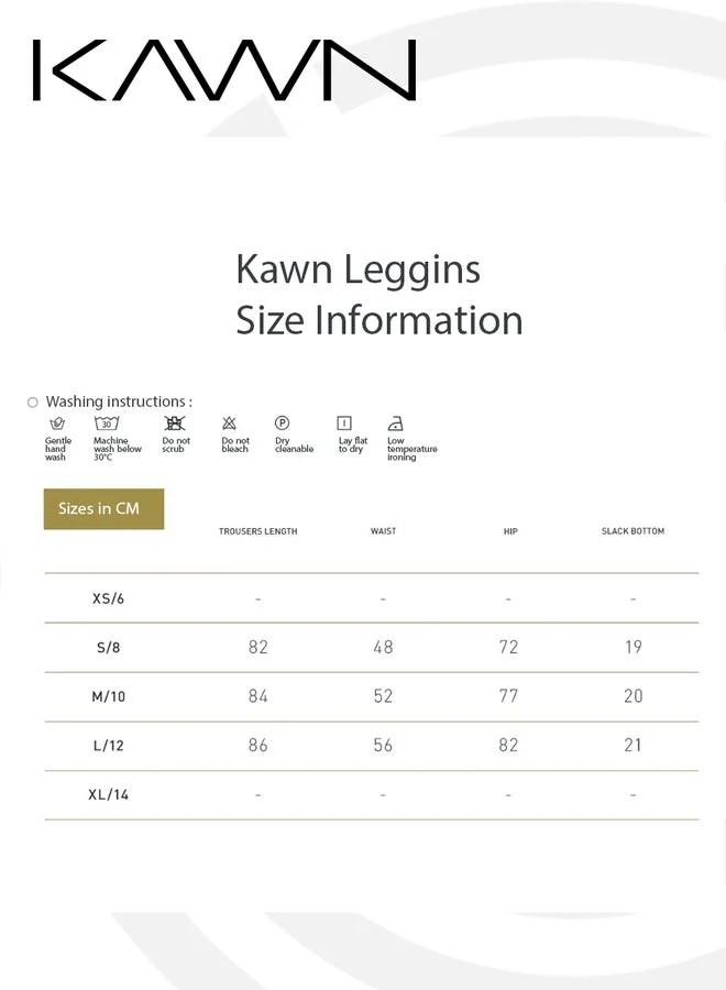 KAWN.YOGA Licorice Black Womens High Waist Scrunch Contour Leggings for Women | Best Price UAE