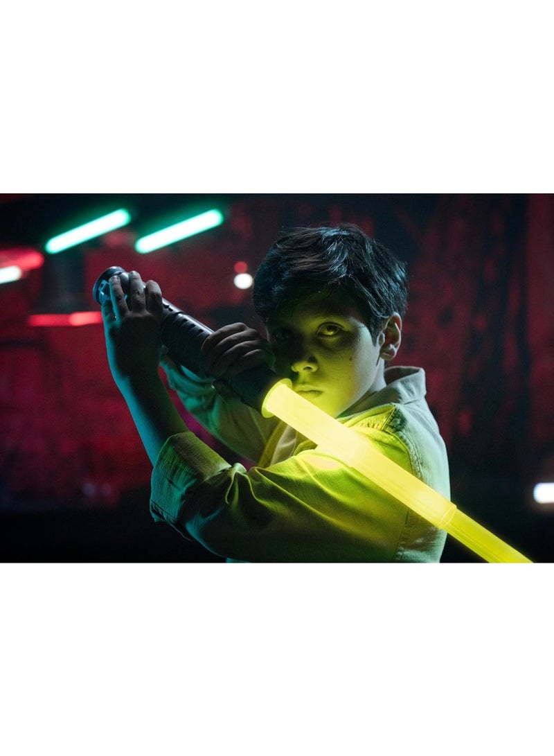 Goliath Power Saber Energy Blade Electronic Toy (Yellow) | Auto Extending Light-Up Sword with Motion SFX & Flash-on Clash | Fully Retractable, Role Play Costume Accessory for Kids 6+ - Image 5