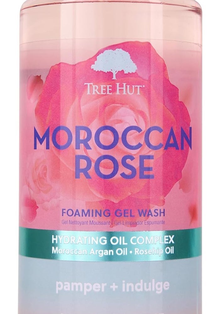 Tree Hut Moroccan Rose Nourishing & Moisturizing Foaming Gel Wash, 18 oz. - Image 1