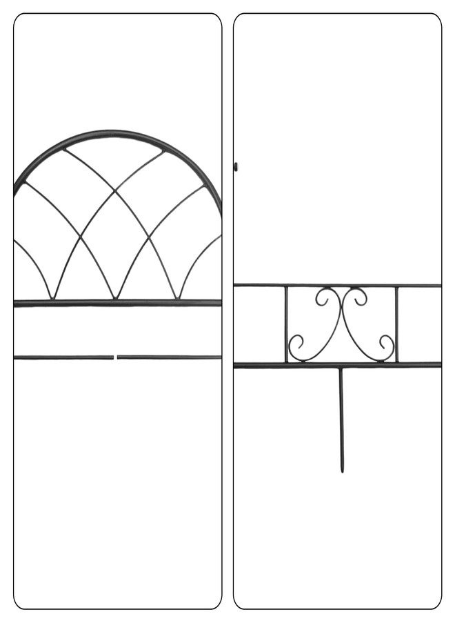 ESTTOP 1PC Metal Grid Type Garden Flag Holder Stand Fits Max 45 * 16 Inch Flag,Yard Flag Pole Stake for Outside, Decorative Outside House Garden Yard Lawn - Image 4