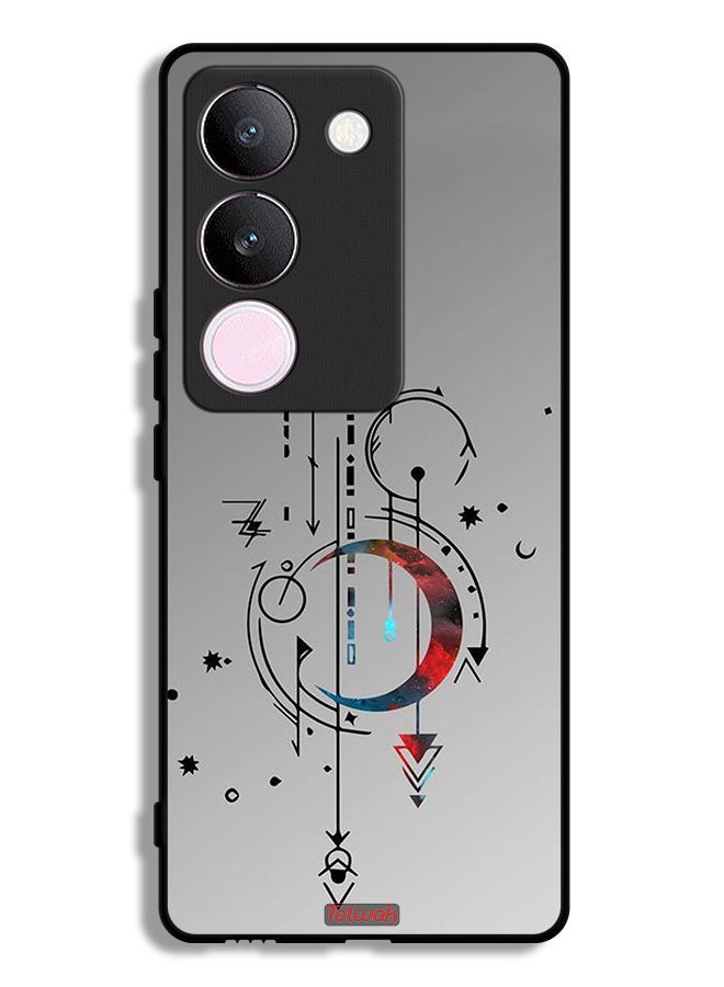 Tolwak vivo V29 Protective Case Cover Moon And Arrows Art Pattern - Image 1