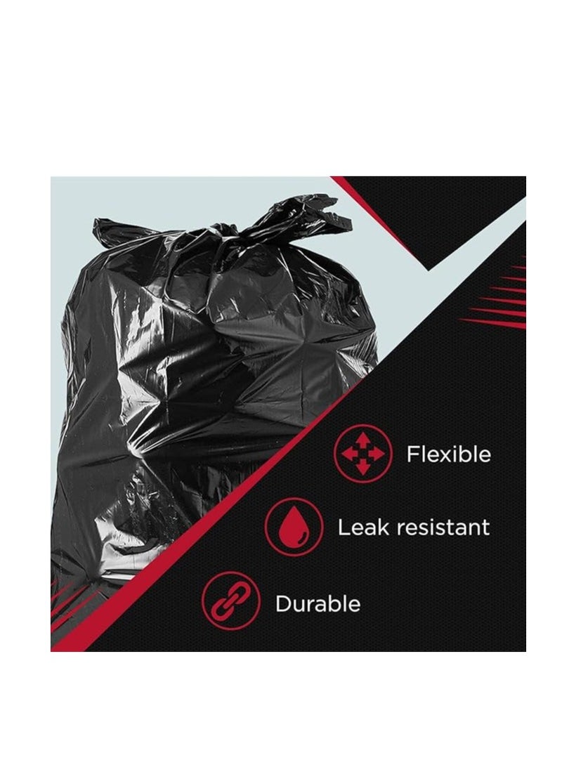 Garbage Bags Compact Roll Black 60x90cm 30Gallon 20pc 60bags - Image 3