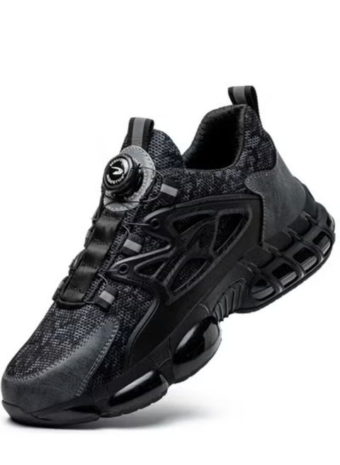 Steel Toe Shoes for Men Lightweight Safety Shoes Comfortable Puncture Proof Slip On Indestructible Work Shoes