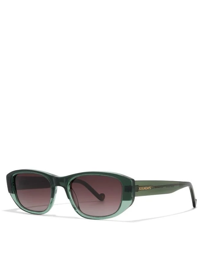 30 سندايز نظارات شمسية هيليا مستطيلة بإطار كامل