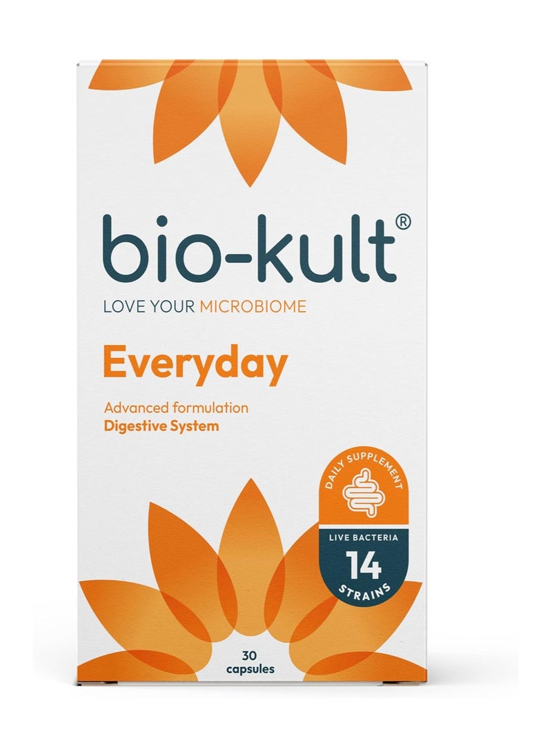 Bio-Kult Advanced Multi-Strain Formulation Probiotic for Digestive System, 30 Capsules 