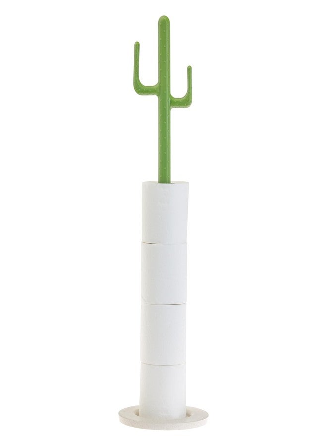Vigar Cactus Toilet Paper Holder Stand, Freestanding Bathroom Storage Tower for 5 Rolls, Decorative Toilet Tissue Organizer, Floor Toilet Paper Holder for Bathroom - Image 1
