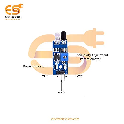Electronicspices Electronic Spices Infrared Obstacle Avoidance Sensor Module - Image 5