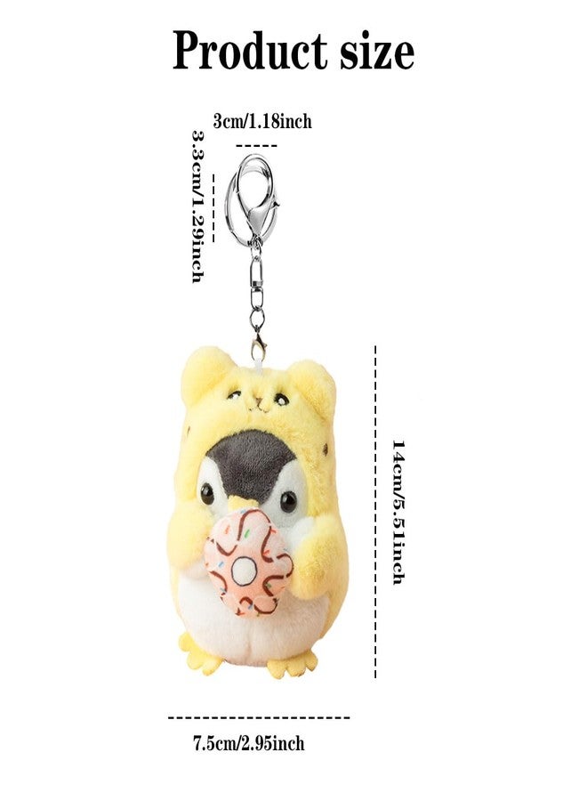 Fianoeir Bag Charm, Cute Penguin Keychain for Girls, Yellow Bag Charm for Handbags and Backpacks, Stylish Key Chain for Women, Fashion Accessory for Keys and Purses - Image 2