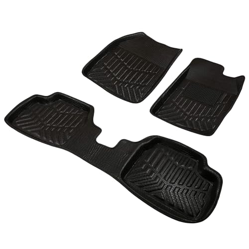 Fabaro 3D Car Floor Foot Black Mats Compatible with Maruti Suzuki Baleno Nexa - Image 1