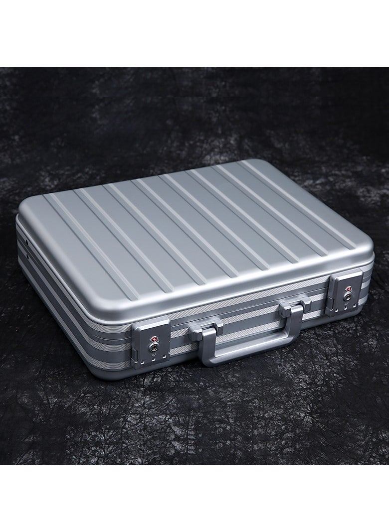 Freegallops - Aluminum Business Briefcase for Men and Women 17"-Hard Case Attache, Secure Money,Document Case,Durable Hard-Sided Organizer-Gift for Graduation and Businessmen, Portable Work Station - Image 1