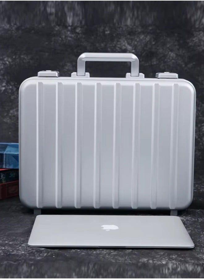 Freegallops - Aluminum Business Briefcase for Men and Women 17"-Hard Case Attache, Secure Money,Document Case,Durable Hard-Sided Organizer-Gift for Graduation and Businessmen, Portable Work Station - Image 1