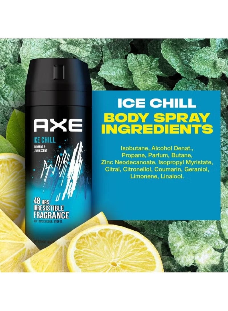 أكس بخاخ مزيل العرق ايس تشيل للجسم - 150 مل - Image 2