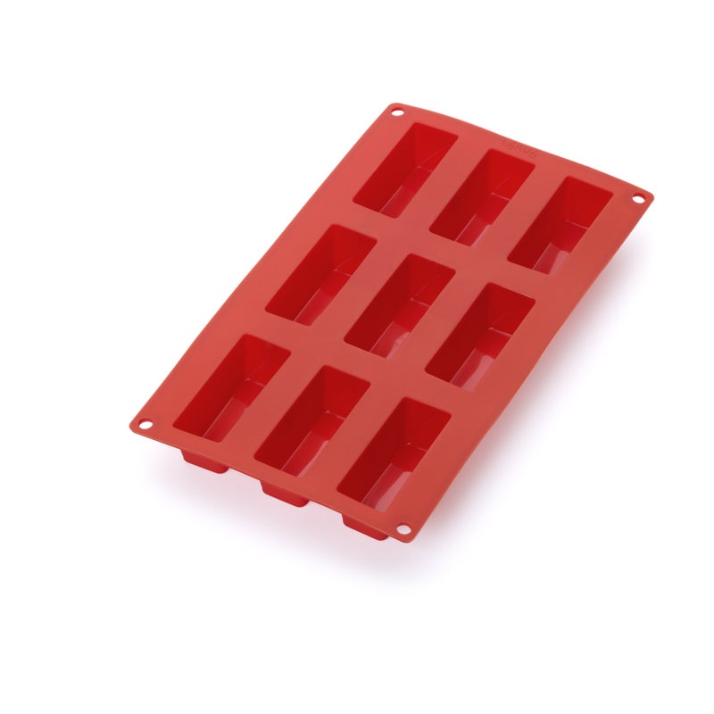 Lekue Lekue 9 Cavities Mini Cake Multi Cavity Baking Mold Red