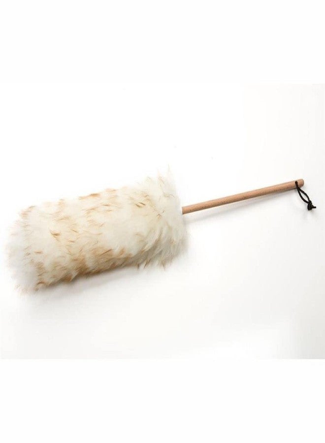 Wool Shop Lamb Wool Lanolin Dusters Deluxe Kit of 3 Sizes 10 in 24 in 36 in Wood Handle - Image 4